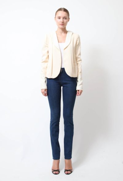 Rodarte Cream Smoking Blazer - 1
