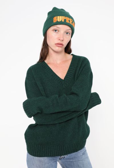 Supreme 2024 Stencil Beanie Green - 2