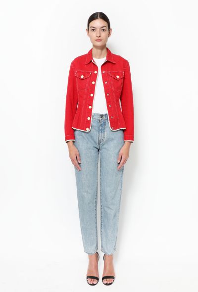 Jean Paul Gaultier '80s Denim Lace-up Jacket - 2