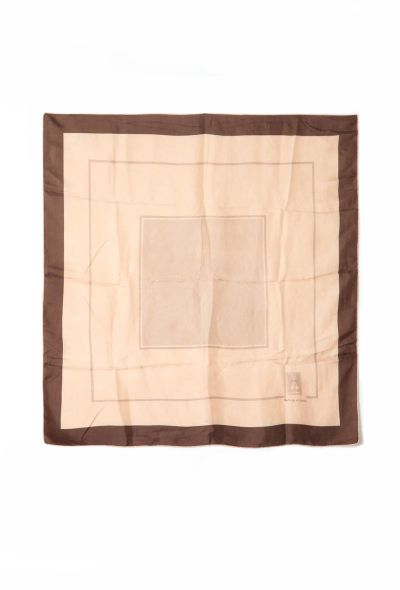 Burberry Vintage Printed Silk Carré - 1