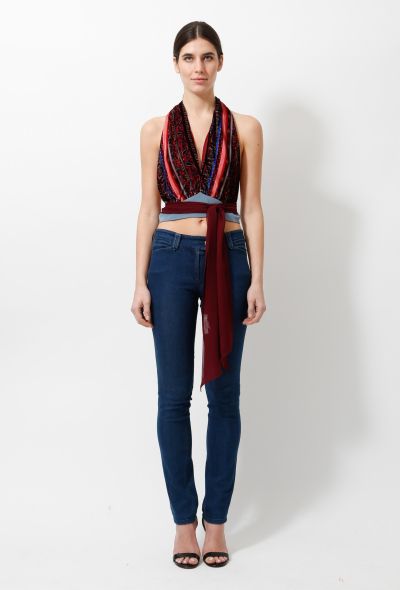 Rodarte S/S 2016 Velvet Paisley Top - 1