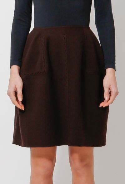 Alaïa Braided Trim Wool Skirt - 2