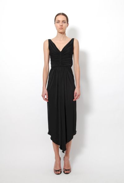 Givenchy V-neck Pleated Dress - 1