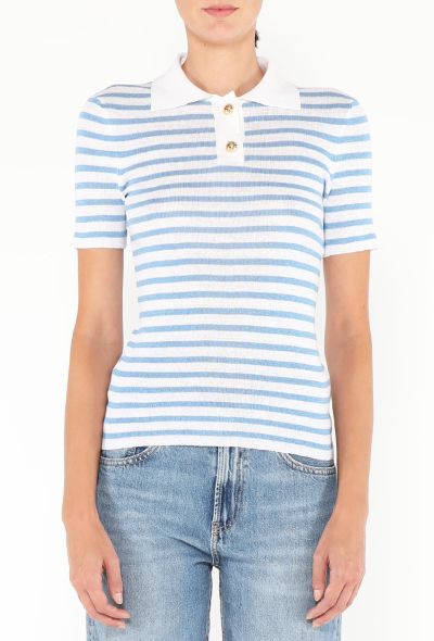 Dior 2022 Striped Knit Polo - 1