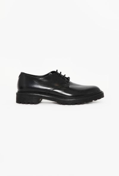 Saint Laurent Laced Calfskin Derbies - 1