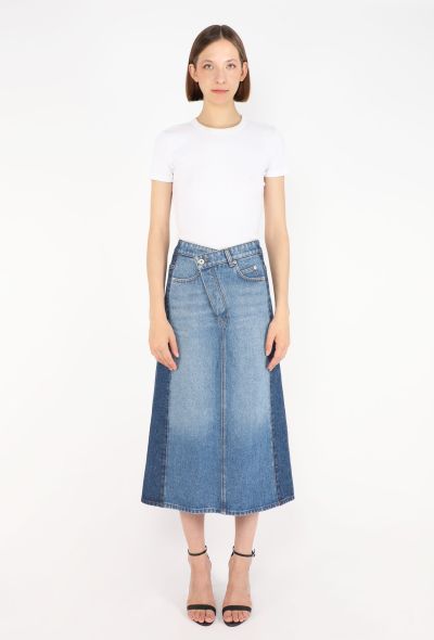 Loewe Contrast-Panel Denim Skirt, 2023 - 1