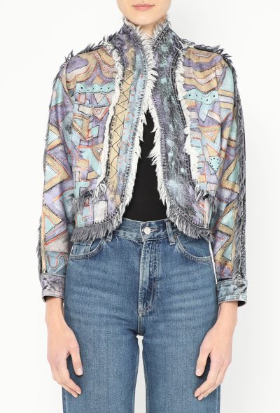 Louis Vuitton Resort 2019 Frayed Denim Jacket - 1