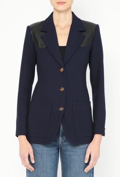 Louis Vuitton 2023 Twill Monogram-Lined Blazer - 1