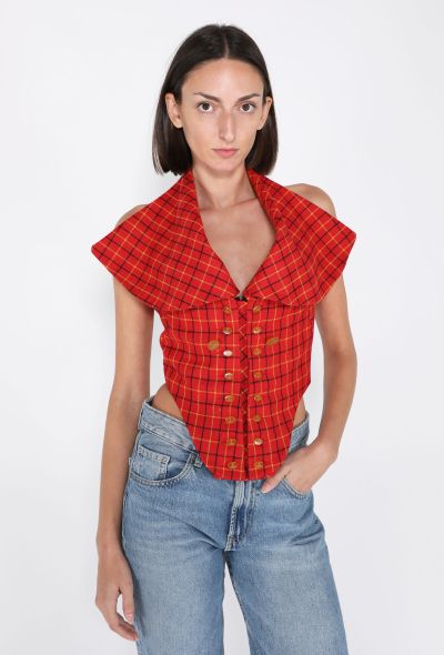 Vivienne Westwood 'Vive La Cocotte' Plaid Corset, F/W 1995 - 1
