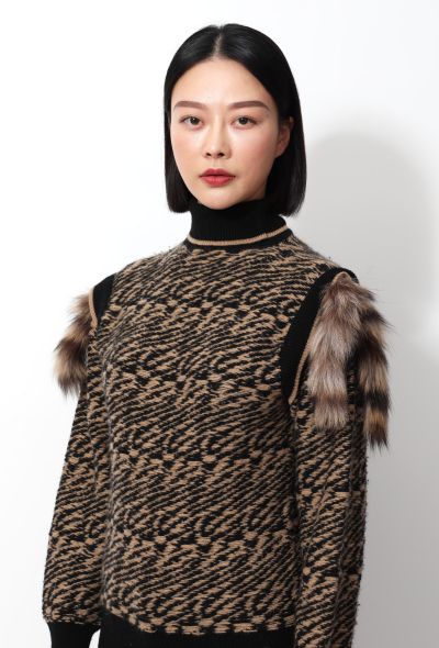 Balenciaga Collector F/W 2000 Cashmere Fur Sweater - 1