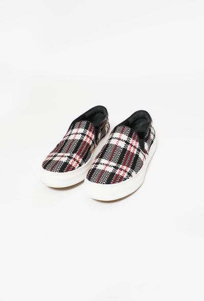 Céline Checkered Canvas Sneakers - 2