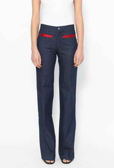 '70s Charmeuse Trim Jeans - 2