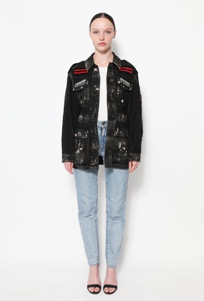 Miu Miu Washed Épaulette Denim Jacket - 1