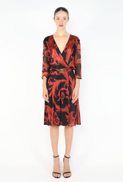 Gianni Versace Baroque Belted Dress, 2000 - 1