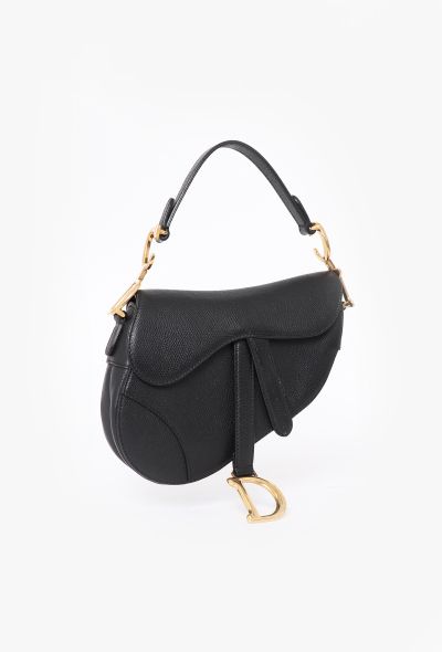 Dior Black Mini Saddle Bag - 2