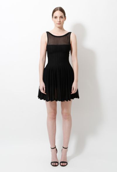 Alaïa Pleated Open Back Dress - 1