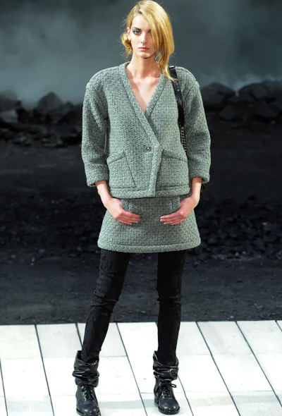 Chanel F/W 2011 Textured Silk Pants - 2