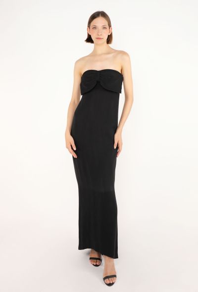 Chloé Lagerfeld Strapless Bow Gown, 1980s - 2