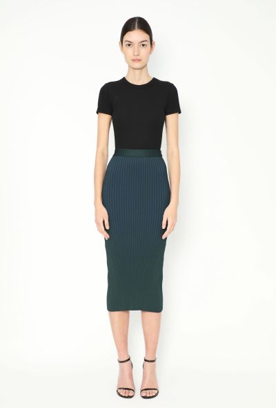 Givenchy 2018 Bicolour Ribbed Skirt - 1