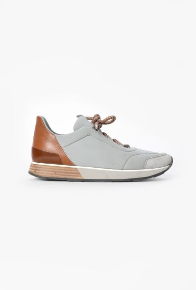 Hermès Neoprene & Leather 'Miles' Sneakers - 1