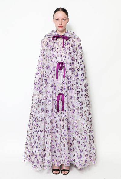 Rodarte S/S 2019 Iridescent Tulle Cape - 1