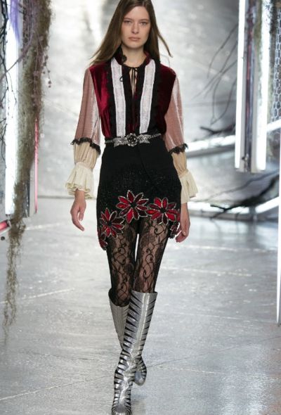 Rodarte S/S 2016 Beaded Silk Skirt - 2