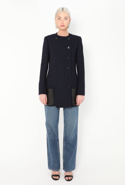 Céline F/W 2010 Leather Pocket Coat - 1