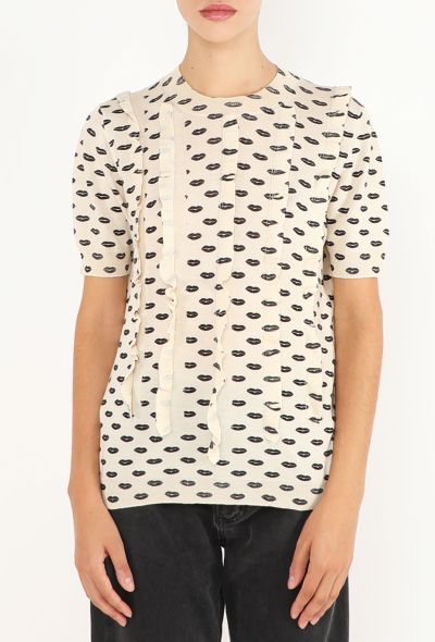 Prada Re-edition 2000 Lip Print Top - 1
