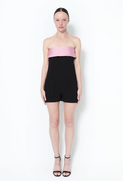 Balenciaga Resort 2015 Bicolor Crêpe Romper - 1
