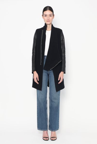 Rick Owens Draped Cashmere Coat - 1