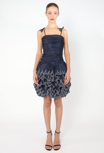 Angelo Tarlazzi Ruffled Taffeta Dress - 2