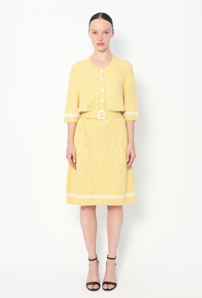 Chanel 2022 Belted Bouclé Tennis Dress - 1