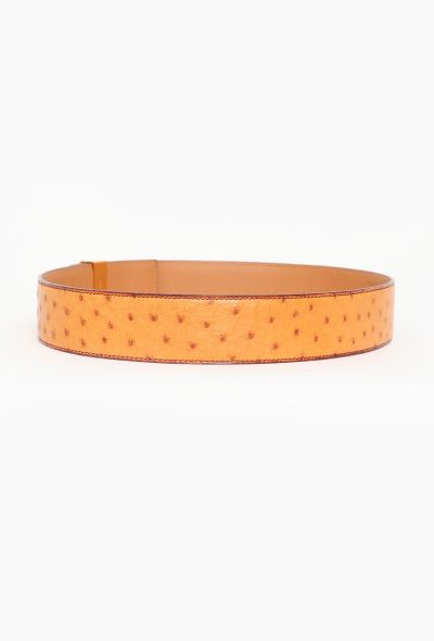 Hermès 1995 Ostrich 'Collier de Chien' Belt - 2