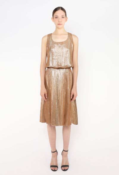 Chloé Vintage Lamé Skirt Ensemble - 2