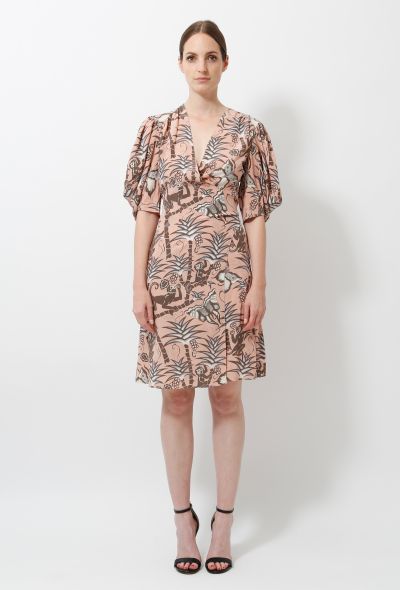 Chloé Silk Graphic Print Dress - 1