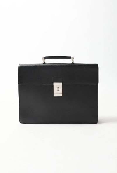 Prada Black grained Saffiano leather Briefcase - 1