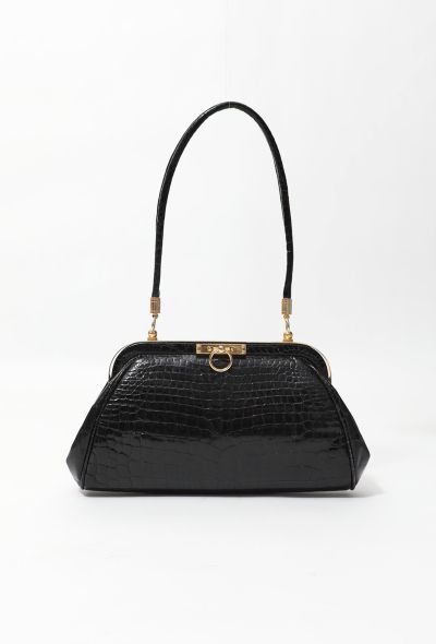 90's Roberta Di Camerino Crocodile Bag - 1