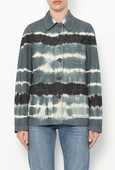 Dior S/S 2021 Tie Dye Denim Overshirt - 1