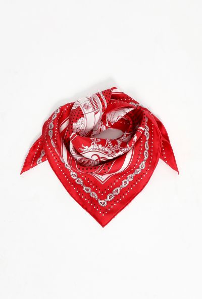 Hermès Bicolor 'Ex-Libris' 55cm Silk Carré - 1