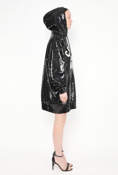 Céline 2022 Iridescent Sequin Varsity Hoodie - 2