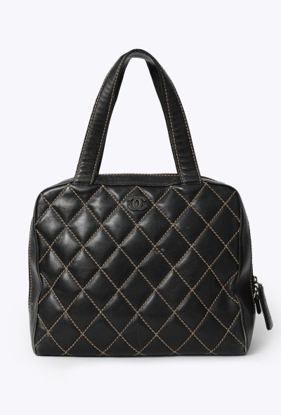 Chanel Vintage Wild Stitch Bowling  Bag - 1