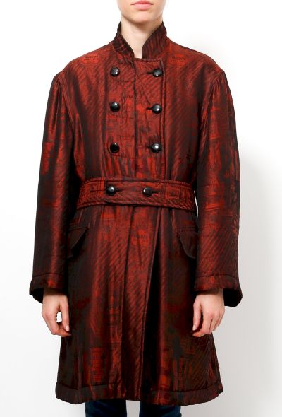 Jean Paul Gaultier 80's Reversable Silk Coat - 2