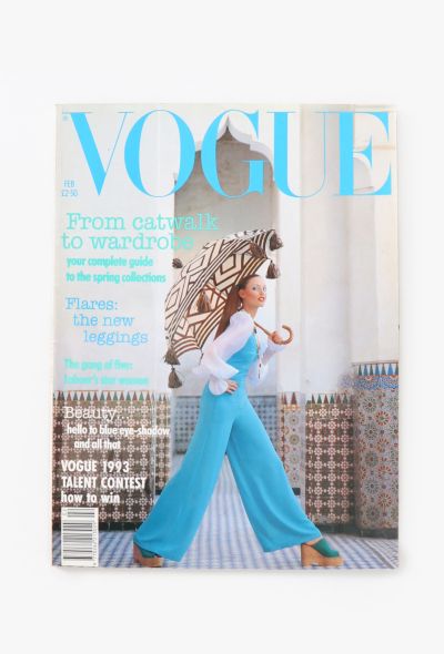 VOGUE UK 1993 Nadja Auermann Cover Issue - 1