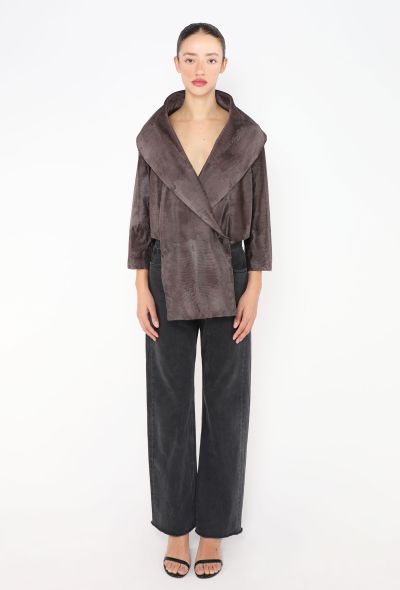 Prada 2000 Pony Hair Shawl Jacket - 2