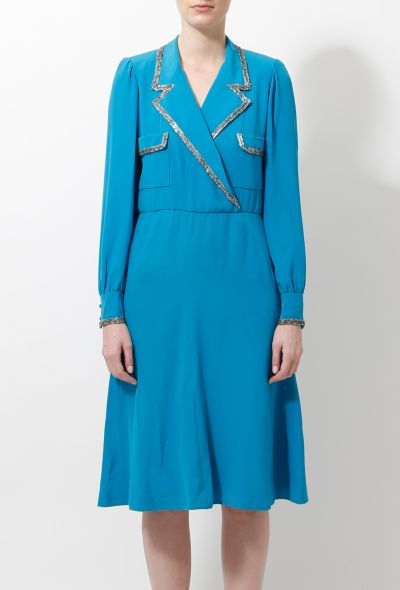Chanel 70s Couture Embellished Dress - 2