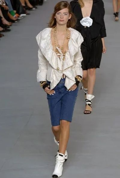Chanel S/S 2006 Braided 'CC' Denim Shorts - 2