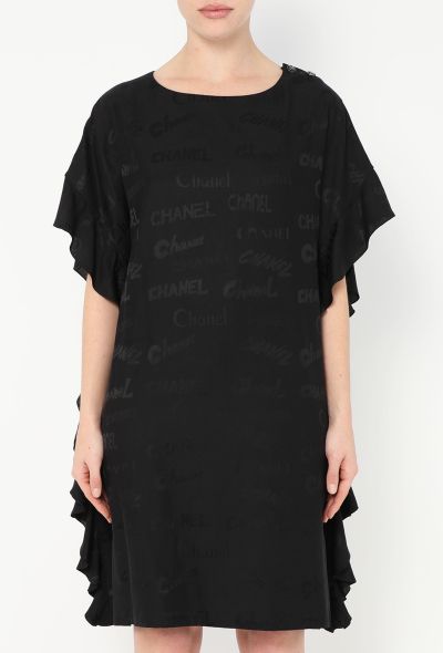 Chanel 2022 Logo Print Silk Tunic - 2