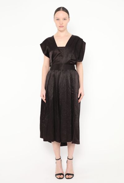 Comme des Garçons Early '90s Pleated Wrap Dress - 1