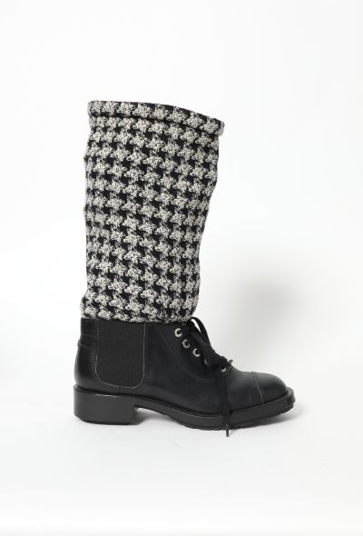 Chanel F/W 2011 Tweed Leather Boots - 1