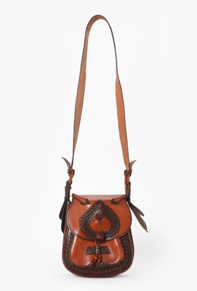 World Treasures Spanish Hand Tooled Leather Bag - 1